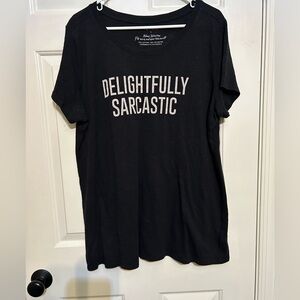 Torrid “delightfully sarcastic” tshirt women’s plus size 1